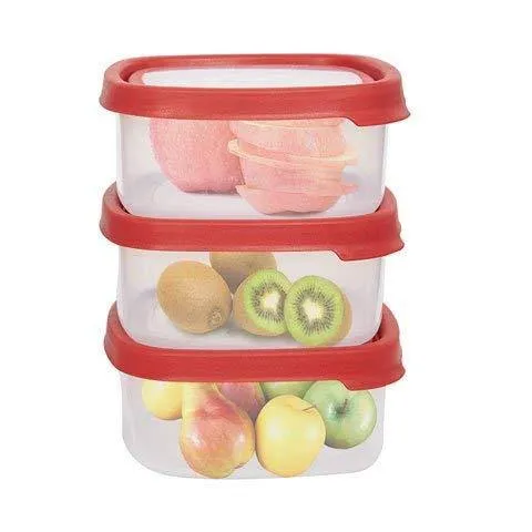 6 Piece Food Storage Container Set with Easy Locking Lids,BPA Free and 100% Leak Proof,Plastic